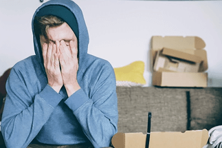 Man in despair